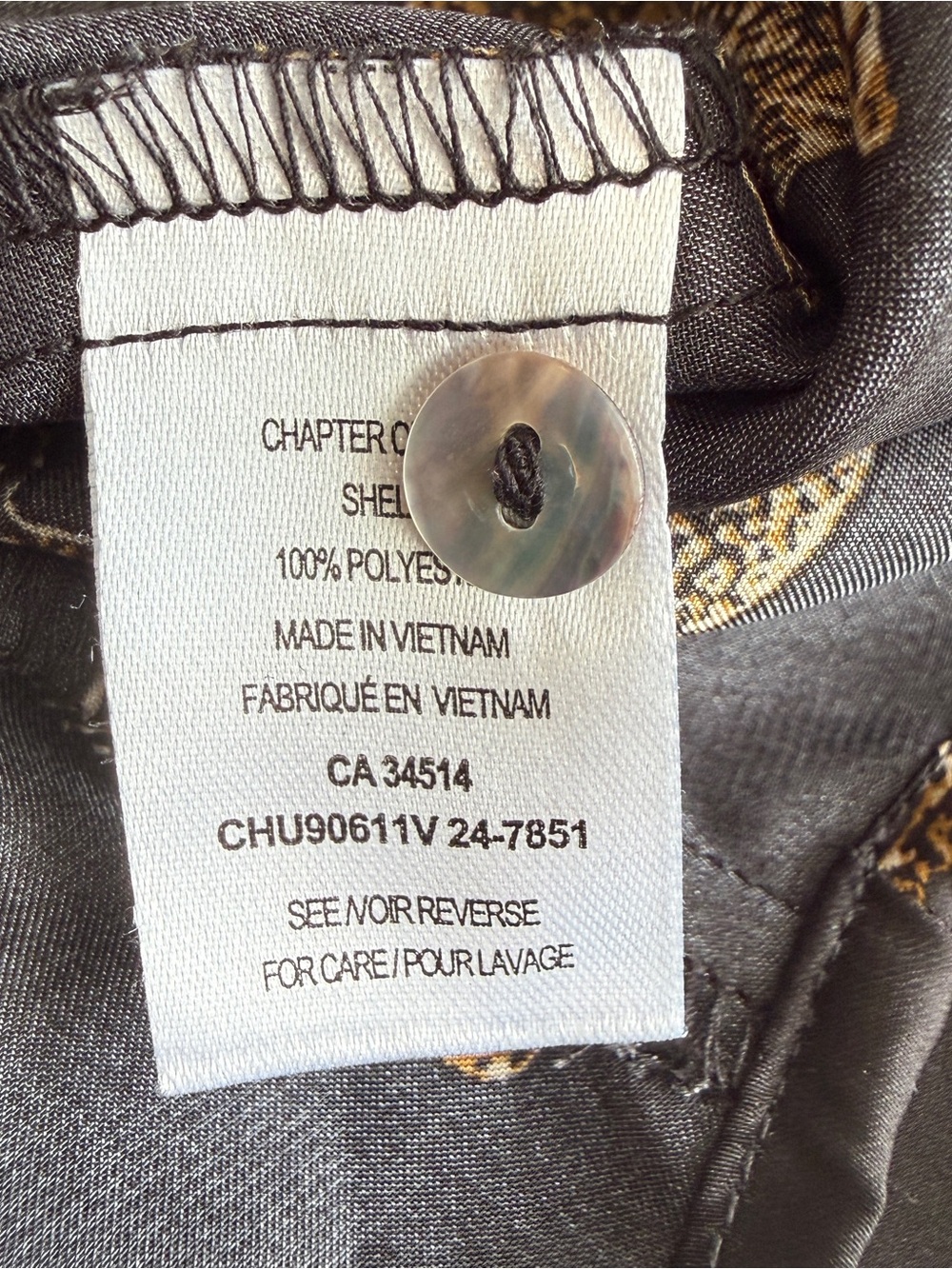 Haver London Satin Cheetah Print Shirt L - Picture 8 of 9